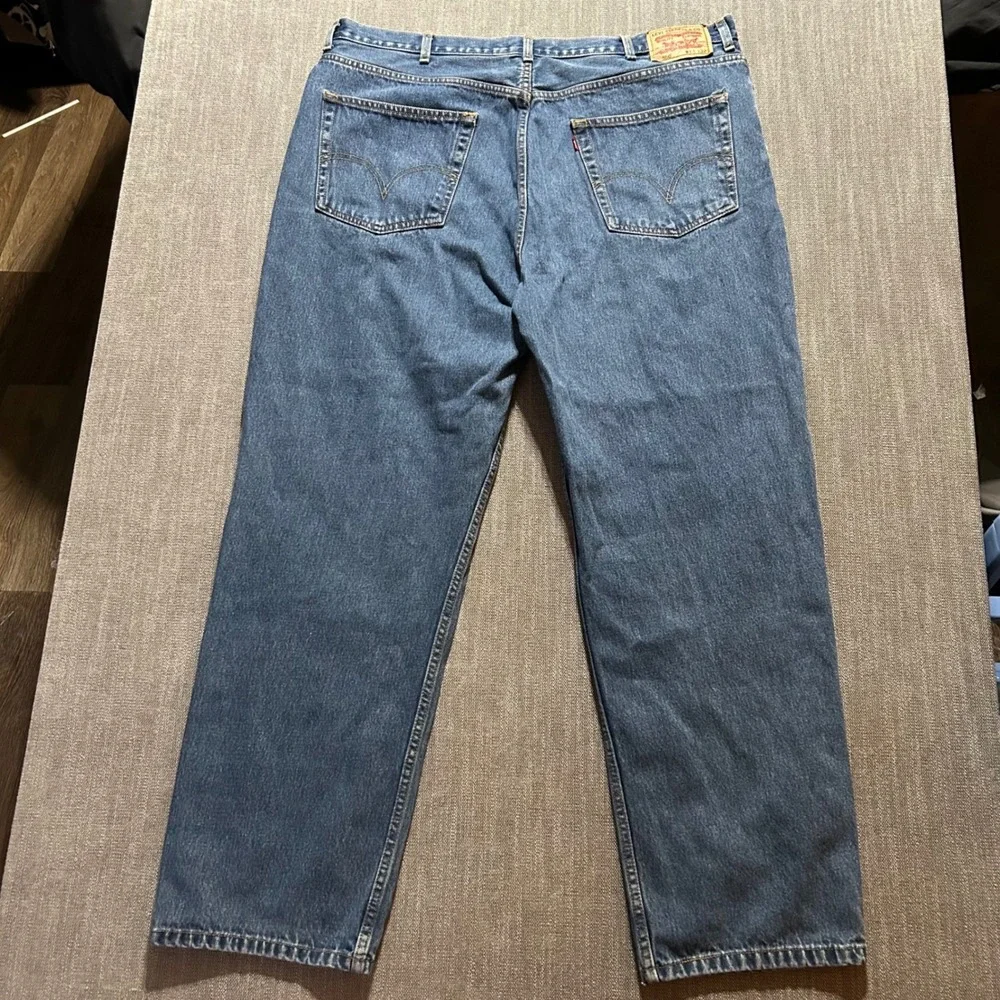Levis 550 Relaxed Fit Mens Jeans Blue‎ Denim W44 L32 Medium Wash 100% Cotton